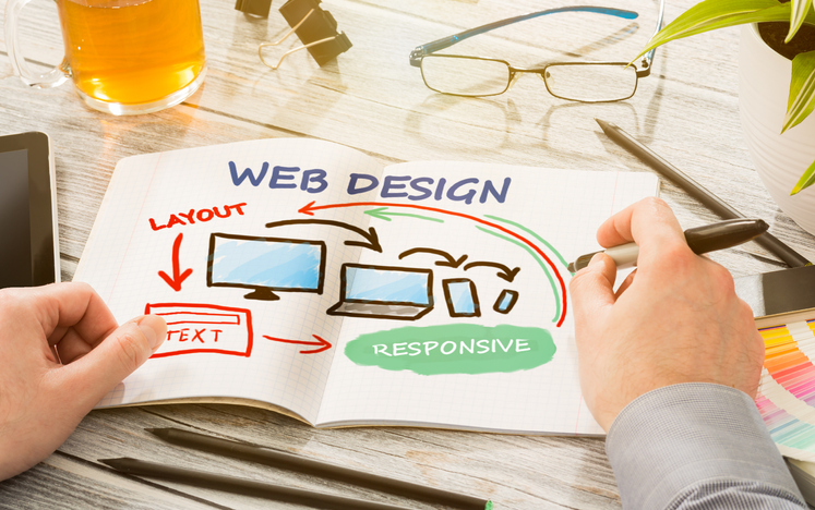 Choose a ready-made template or custom web design company