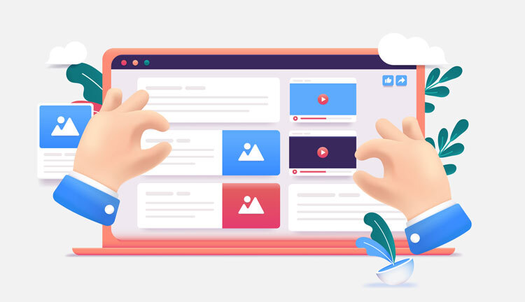 website design user experience illustration